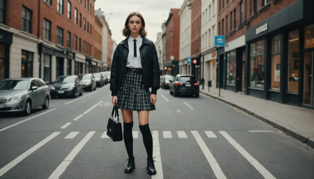 look chaussette haute femme